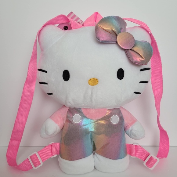Sanrio Hello Kitty plush doll pink backpack purse New - Picture 1 of 13